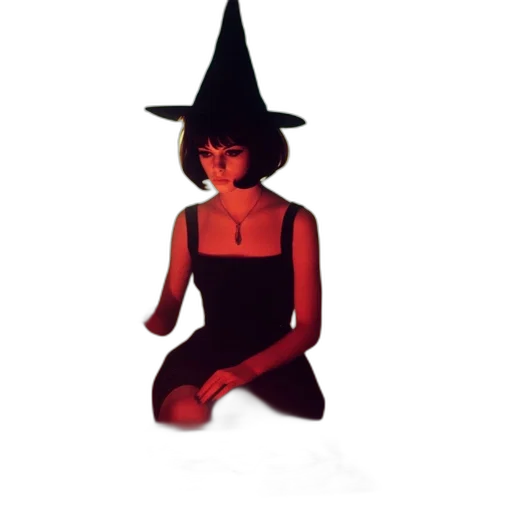 hat, dress, mask, staff transparent PNG cut-out