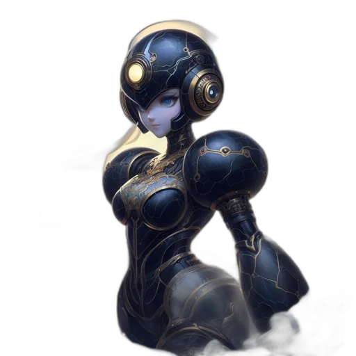 robot, dress, creature, concept art transparent PNG cut-out
