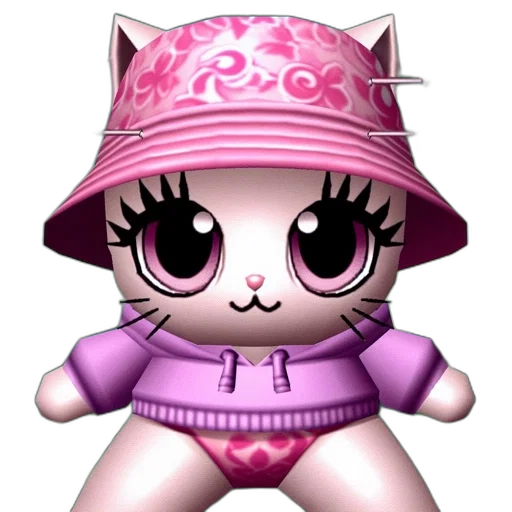 hat, 3d render, cartoon, pixel art transparent PNG cut-out