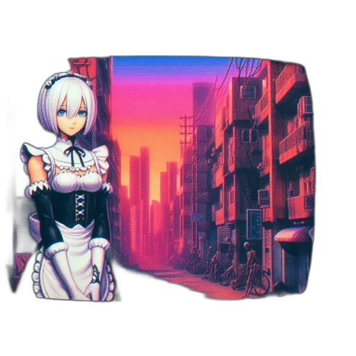 robot, dress, weapon, car transparent PNG cut-out