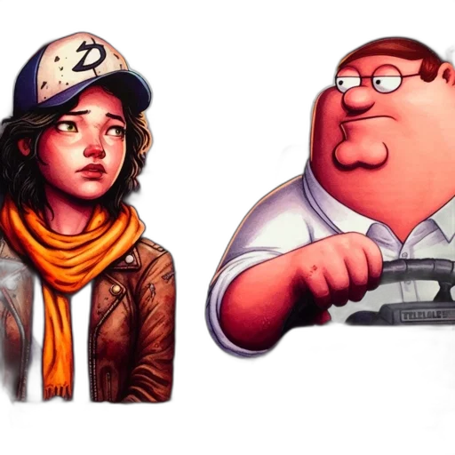 jacket, hat, concept art, comic book art transparent PNG cut-out