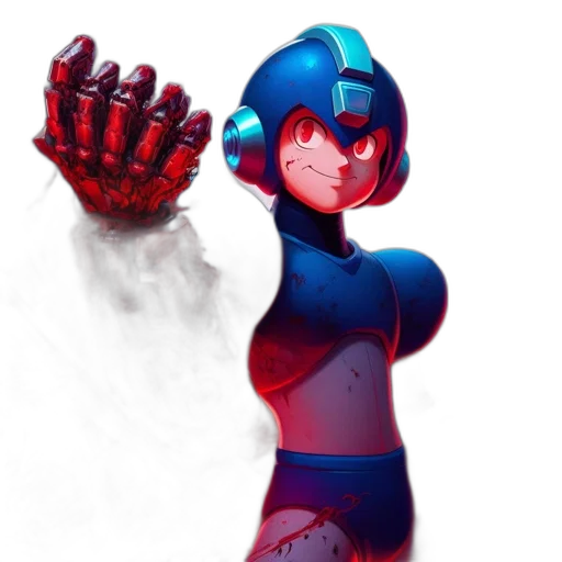 robot, concept art, comic book art, pixel art transparent PNG cut-out