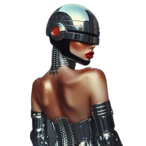 robot, mask, dress, jewelry transparent PNG cut-out