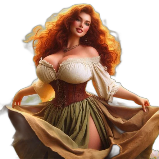 dress, fantasy art, concept art, photorealistic transparent PNG cut-out