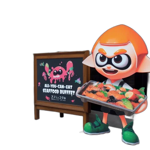 food, 3d render, signboard, depicts transparent PNG cut-out