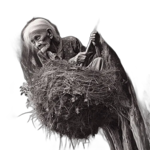 hair, mask, creature, face transparent PNG cut-out