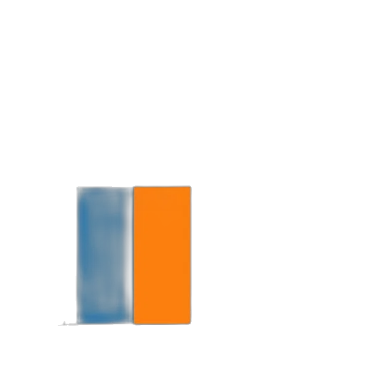 pixel art, 3d render, blue, colorful transparent PNG cut-out