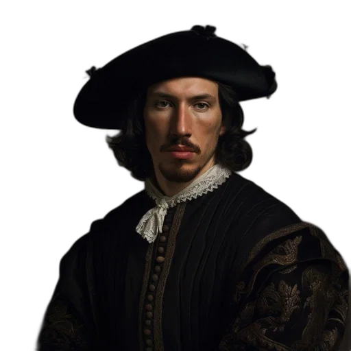 face, staff, jacket, hat transparent PNG cut-out