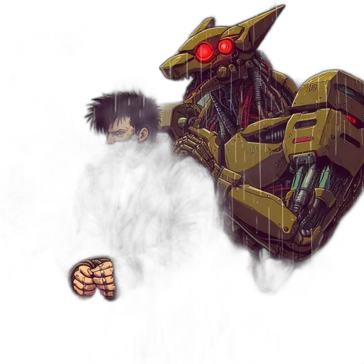 robot, dragon, weapon, creature transparent PNG cut-out