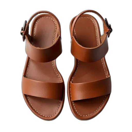 shoes, pair, brown, leather transparent PNG cut-out