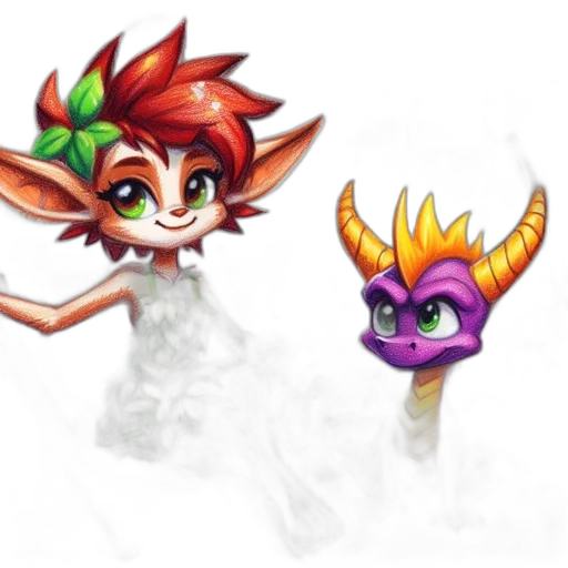 staff, dragon, mask, concept art transparent PNG cut-out