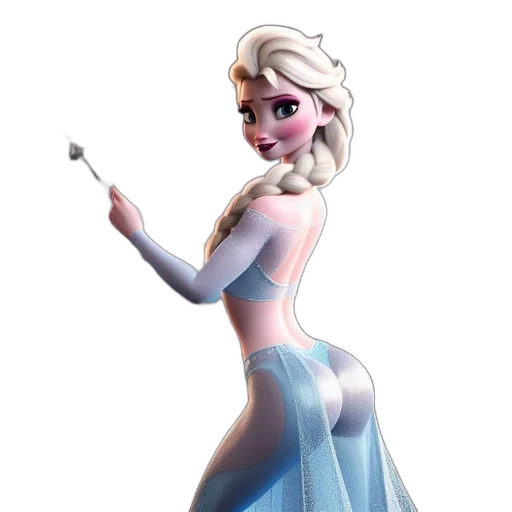 dress, staff, concept art, 3d render transparent PNG cut-out