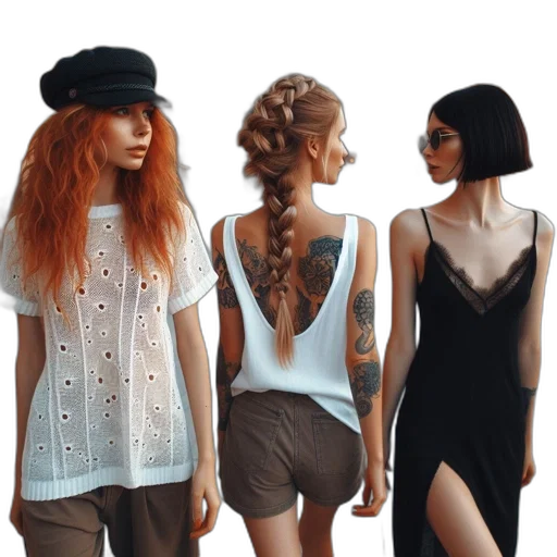 dress, monochrome, dark, earth tones transparent PNG cut-out