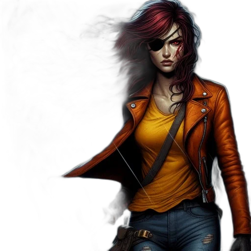 jacket, concept art, comic book art, fantasy art transparent PNG cut-out
