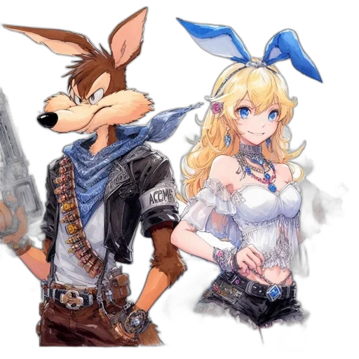 fantasy art, concept art, anime, pixel art transparent PNG cut-out