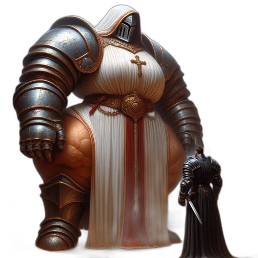 robot, sword, staff, dress transparent PNG cut-out
