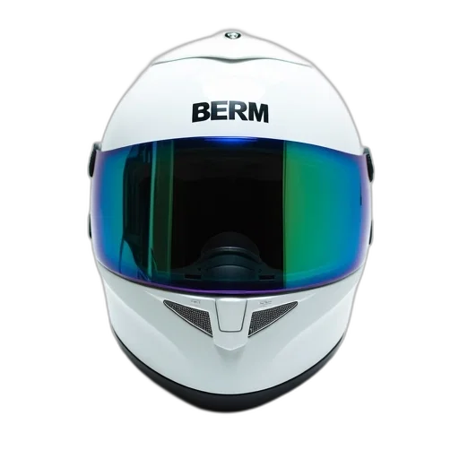 3d render, white, helmet, blue transparent PNG cut-out
