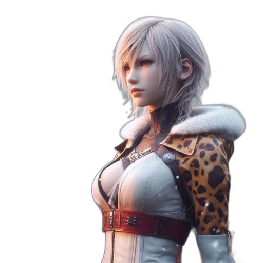 jacket, face, staff, concept art transparent PNG cut-out