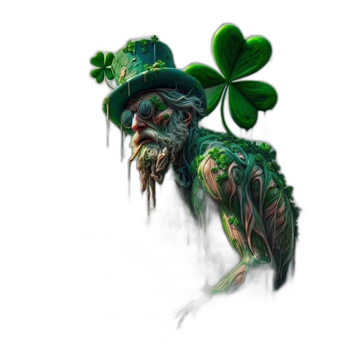 creature, concept art, green, moss-covered transparent PNG cut-out