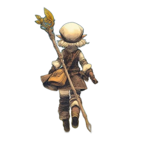 staff, weapon, sword, creature transparent PNG cut-out
