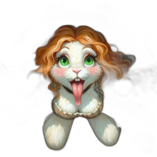 creature, mask, 3d render, concept art transparent PNG cut-out