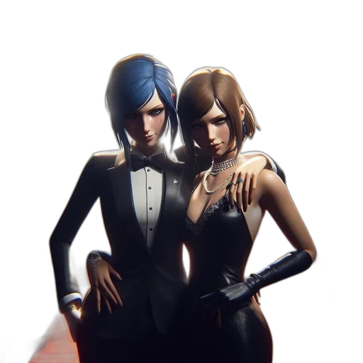 dress, concept art, comic book art, 3d render transparent PNG cut-out