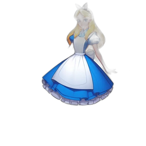 dress, crown, 3d render, concept art transparent PNG cut-out