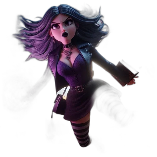 dress, staff, concept art, fantasy art transparent PNG cut-out