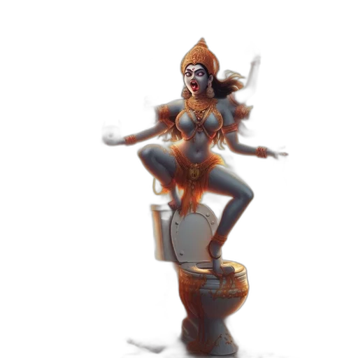robot, staff, weapon, crown transparent PNG cut-out