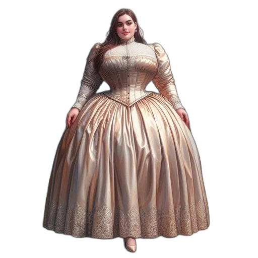 dress, crown, concept art, photorealistic transparent PNG cut-out