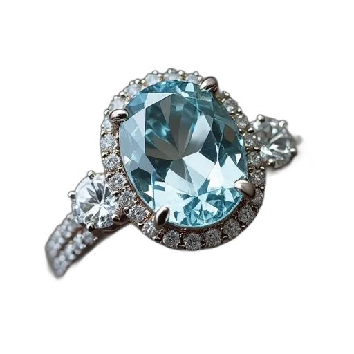 jewelry, crown, blue, oval transparent PNG cut-out