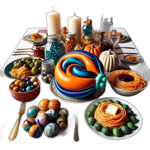 food, 3d render, photorealistic, concept art transparent PNG cut-out