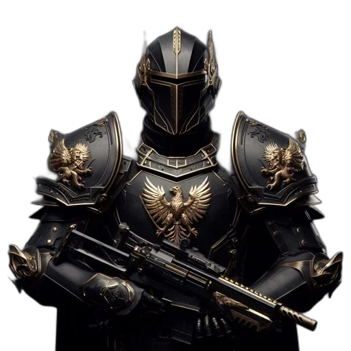 sword, weapon, robot, crown transparent PNG cut-out