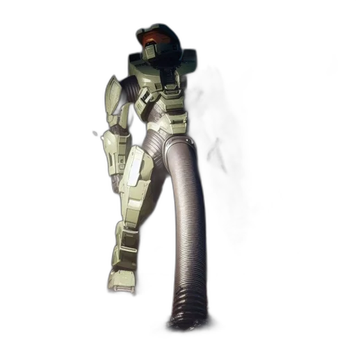 weapon, jacket, robot, staff transparent PNG cut-out