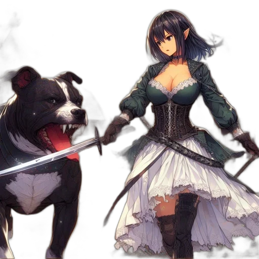 animal, weapon, sword, fantasy art transparent PNG cut-out