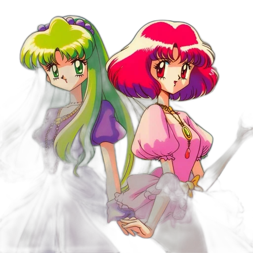 dress, concept art, anime, vaporwave transparent PNG cut-out