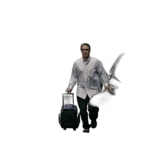 staff, weapon, jacket, robot transparent PNG cut-out