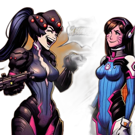 comic book art, concept art, cartoon, fantasy art transparent PNG cut-out