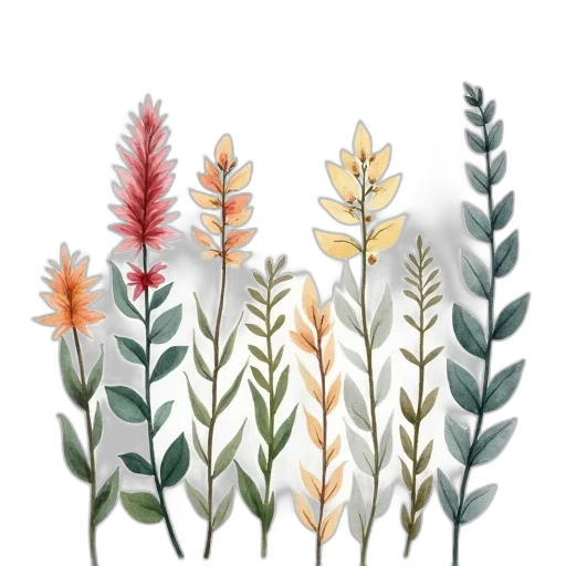 flower, crown, jewelry, watercolor transparent PNG cut-out