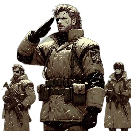 jacket, staff, weapon, concept art transparent PNG cut-out