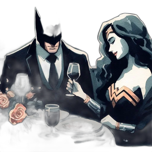 comic book art, concept art, watercolor, fantasy art transparent PNG cut-out