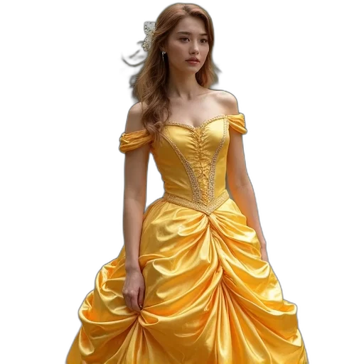dress, fantasy art, concept art, 3d render transparent PNG cut-out