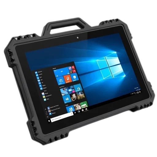 ruggedized, tablet, black, screen transparent PNG cut-out