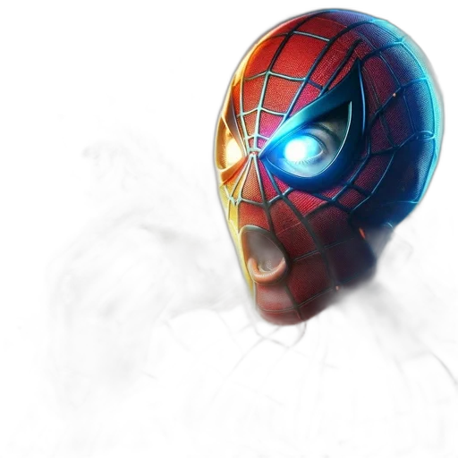 mask, concept art, 3d render, comic book art transparent PNG cut-out