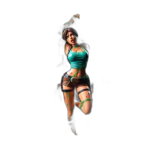 staff, weapon, 3d render, pixel art transparent PNG cut-out