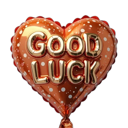 good, luck, dots, foil transparent PNG cut-out