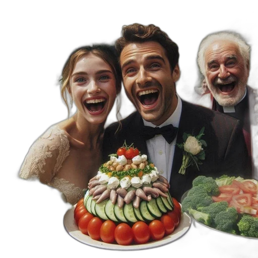 food, crown, photorealistic, bride transparent PNG cut-out