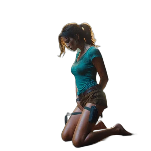 dress, staff, creature, robot transparent PNG cut-out