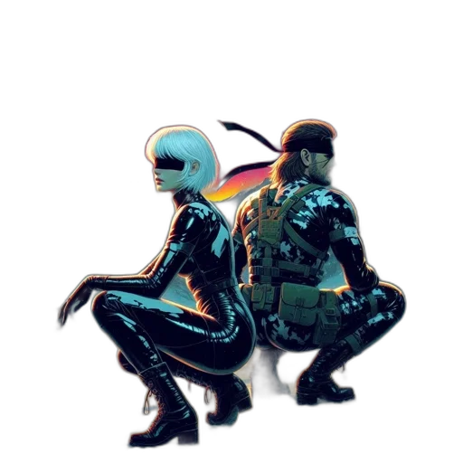 robot, jacket, mask, concept art transparent PNG cut-out