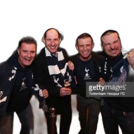 staff, jacket, four, men transparent PNG cut-out